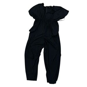 Lane Bryant Women's‎ Black Short Sleeve Jumpsuit Plus Size 14/16